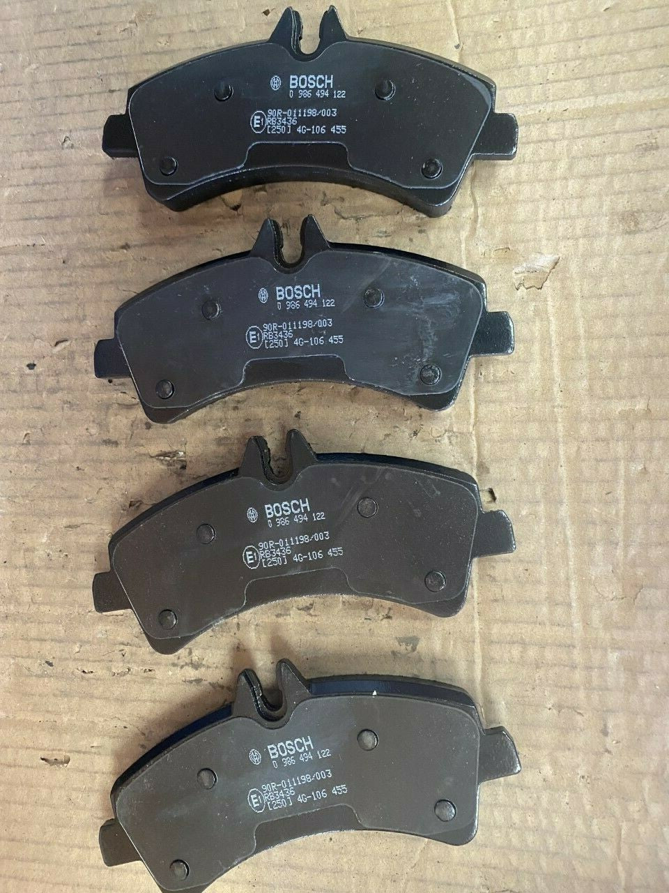 Bosch 0986494122 MDB2805 Rear Brake Pad Set fits Mercedes VW Volkswagon