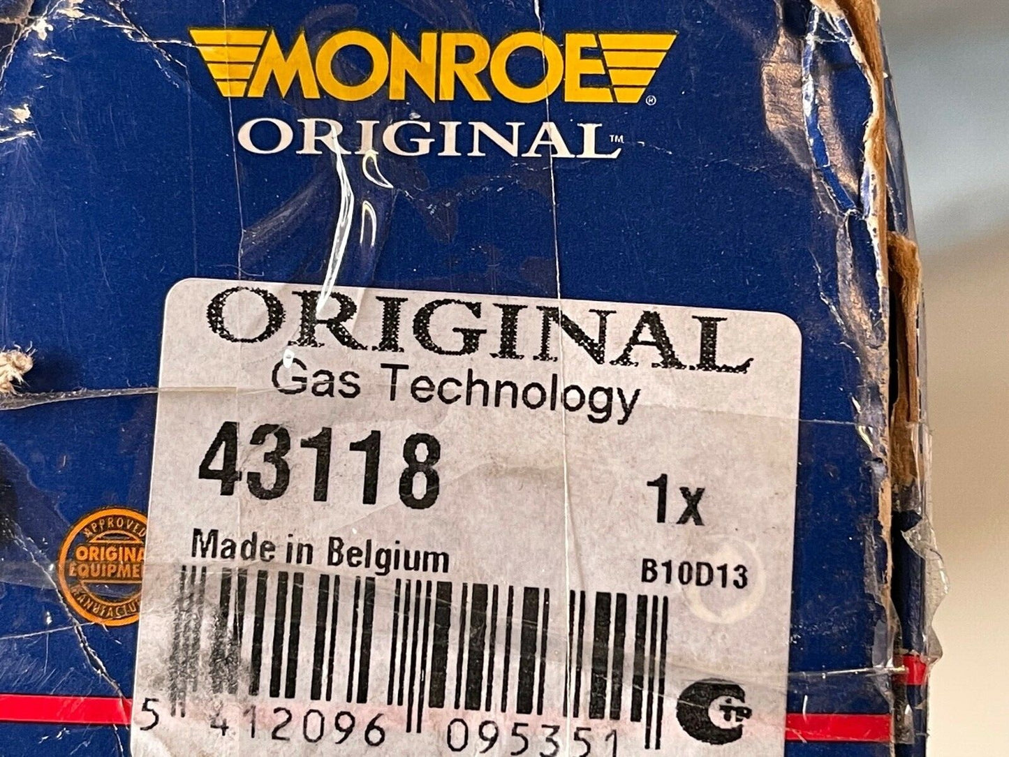 Monroe 43118 Rear Near Left Hand Side Shock Absorber fits Renault