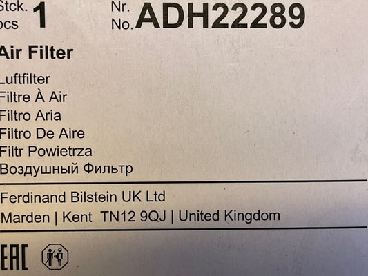 Blue Print ADH22289 Air Filter fits Honda