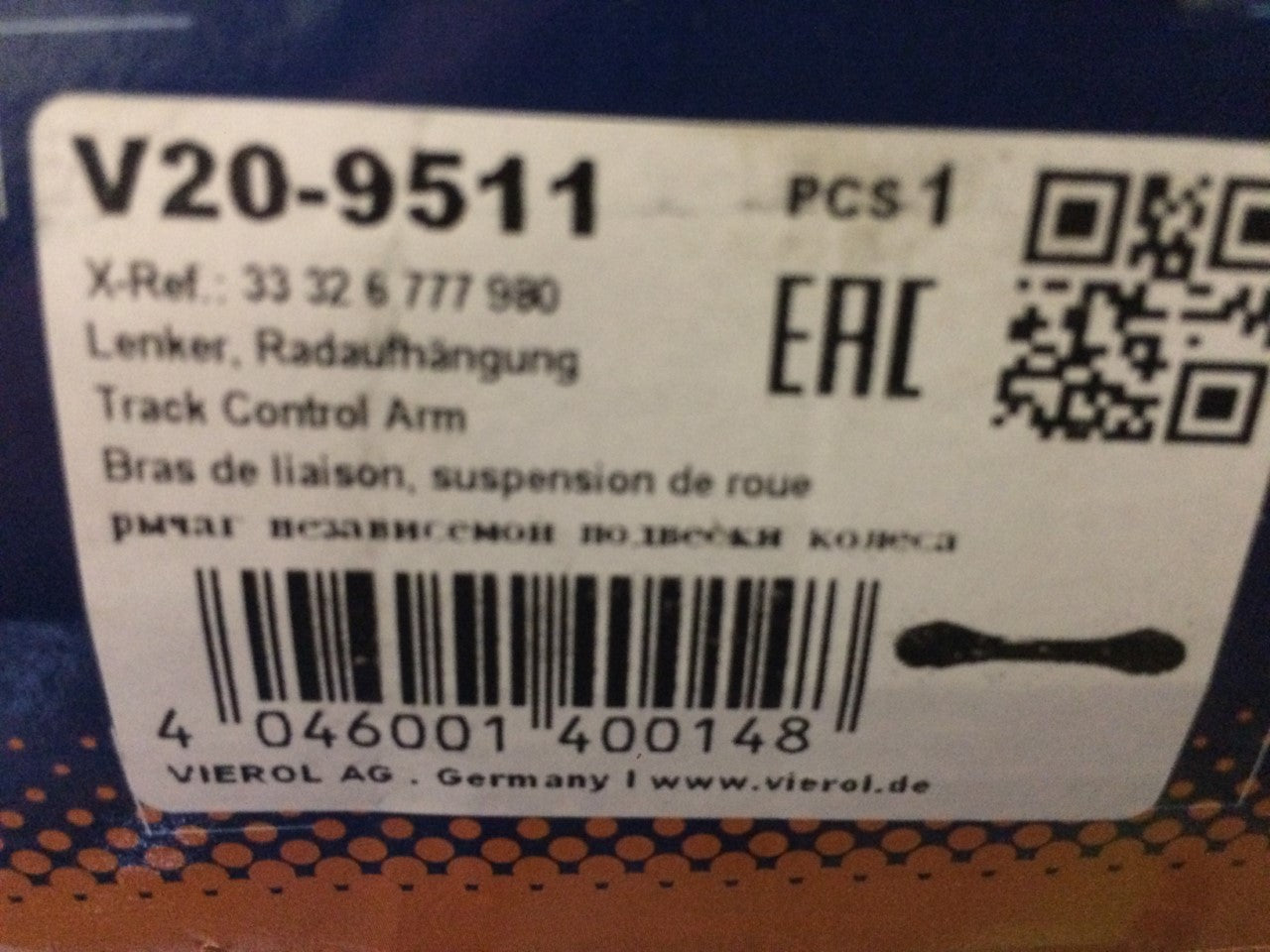 Rear Axle Upper Track Control Arm BMW Fiat Ford Mercedes Mini Peugeot V20-9511