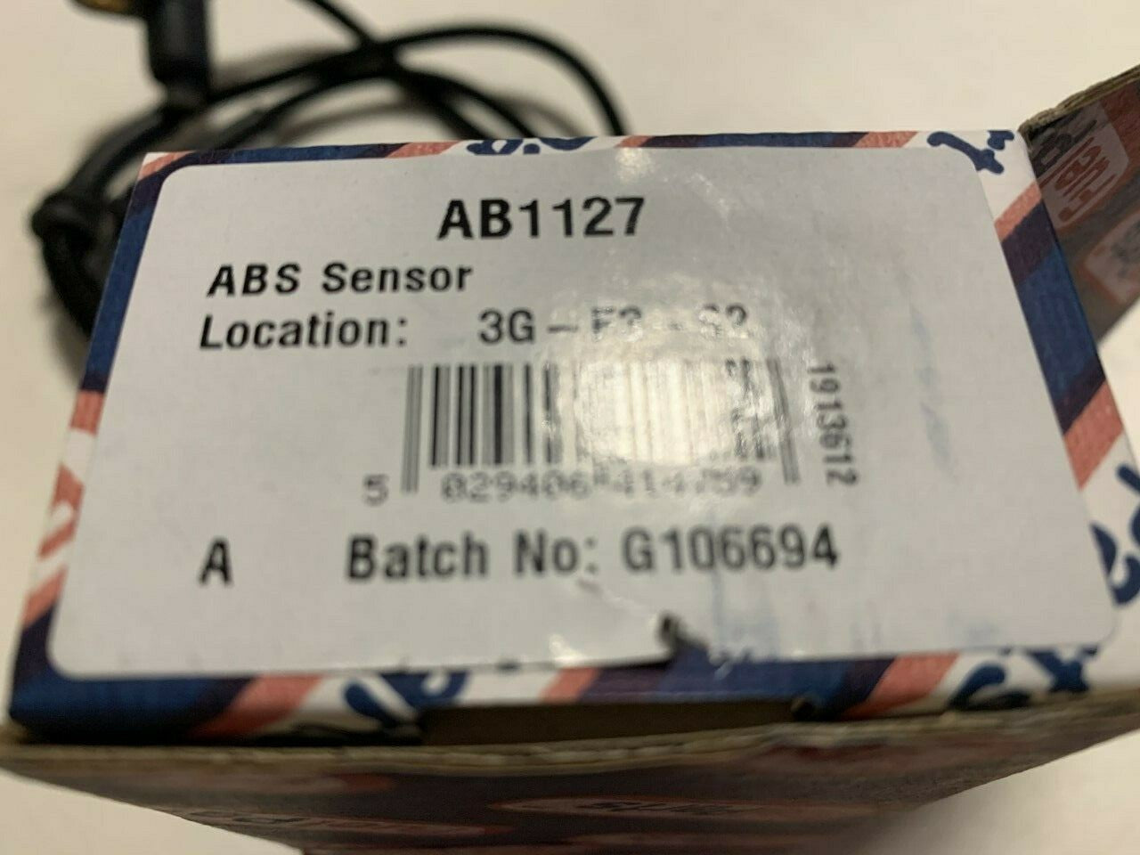 Fuel Parts AB1127 Wheel Speed Sensor ABS Sensor fits Citroen