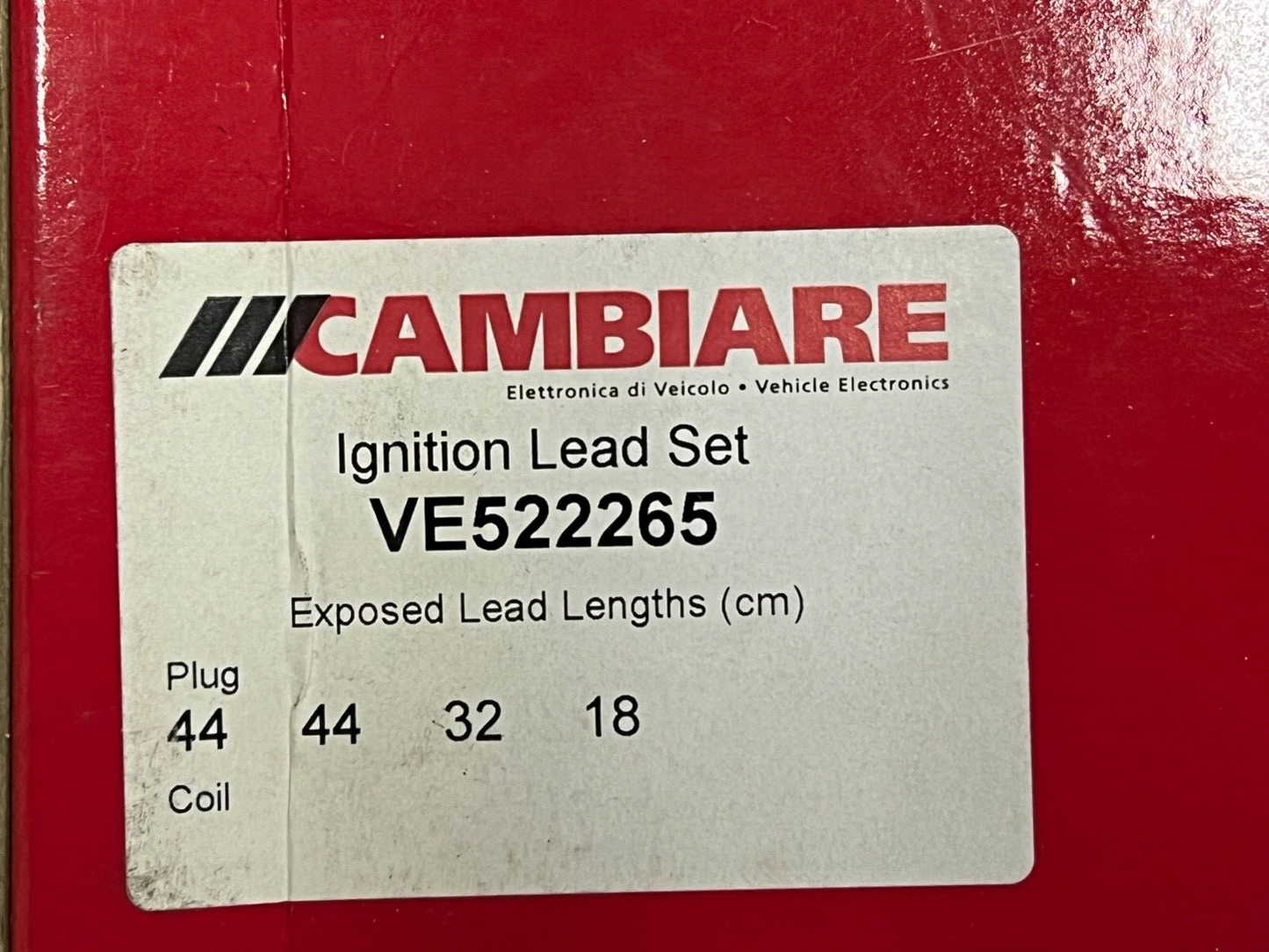 Cambiare VE522265 Ignition Lead Set fits Vauxhall Astra