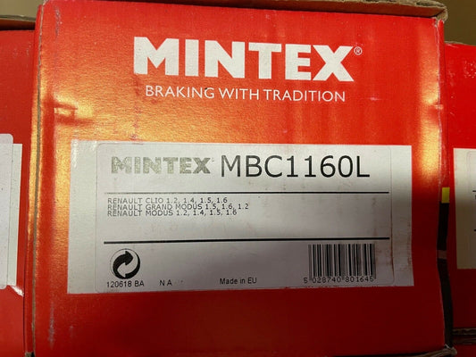 Mintex MBC1160L RX349815A0 Brake Caliper Left Hand Side fits Renault