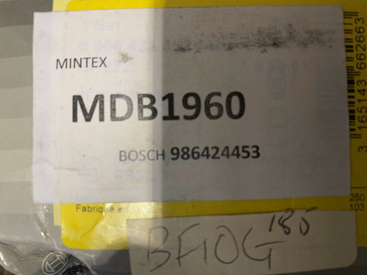 Bosch 0986424453 Brake Pad Set fits Peugeot