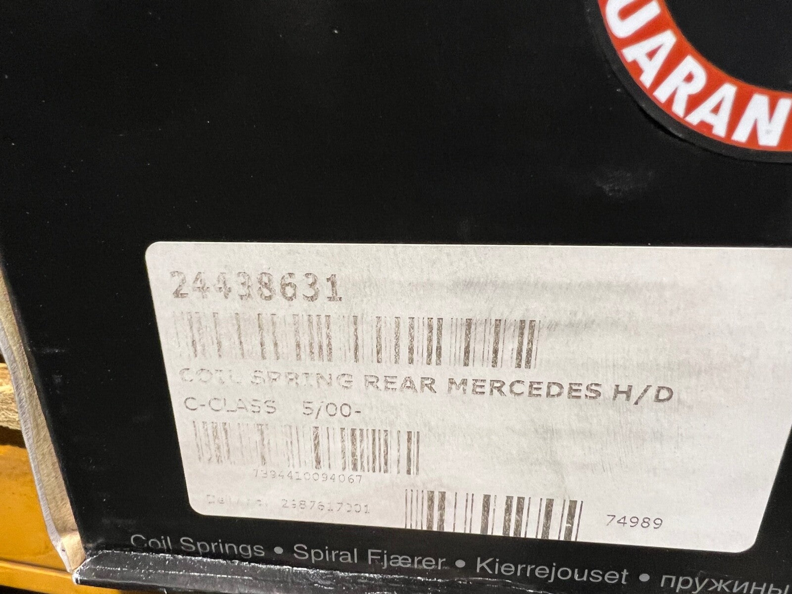 NF Parts 24438631 4256852 Rear Coil Spring fits Mercedes