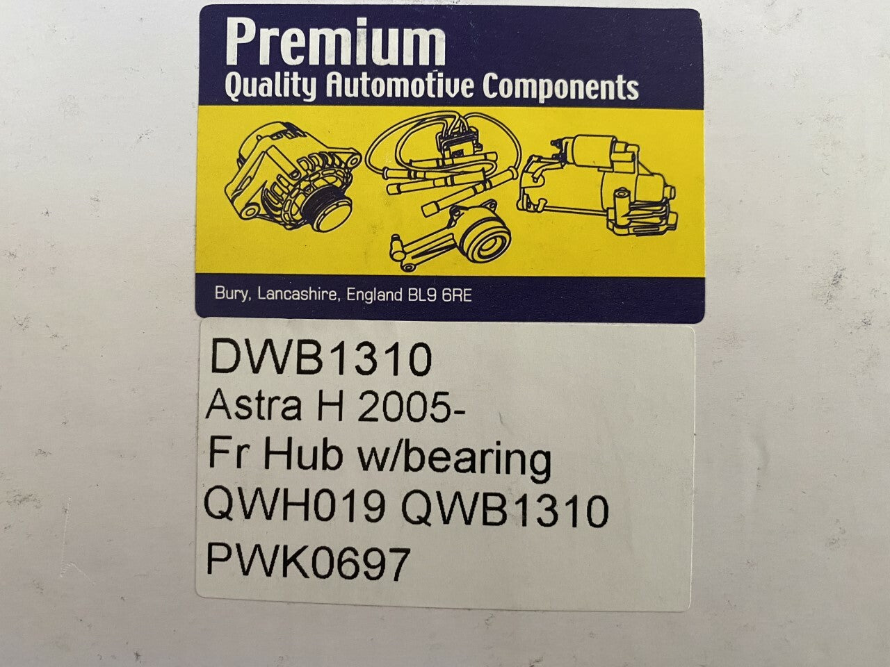 PWK0697 Front Wheel Bearing Hub fits Vauxhall