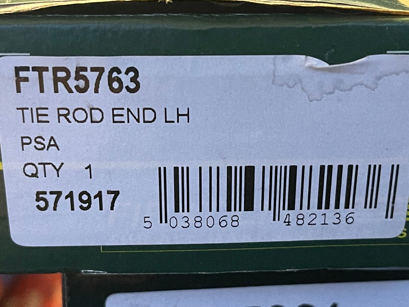 First Line FTR5763 Tie Rod End Track Rod Left End Near Side fits Citroen Peugeot