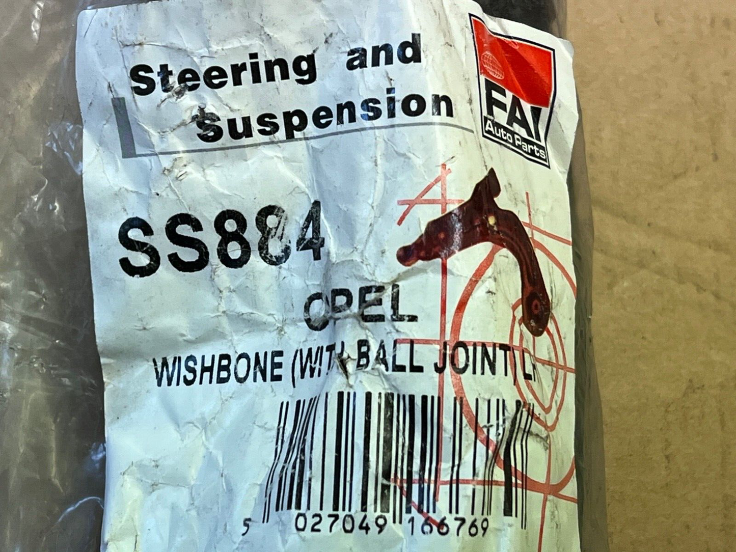 FAI SS884 Front Left Hand Side Near Side Wishbone Track Control Arm fit Vauxhall