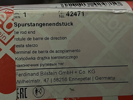 febi 42471 Tie Rod End fits Ford Maverick Mazda Tribute