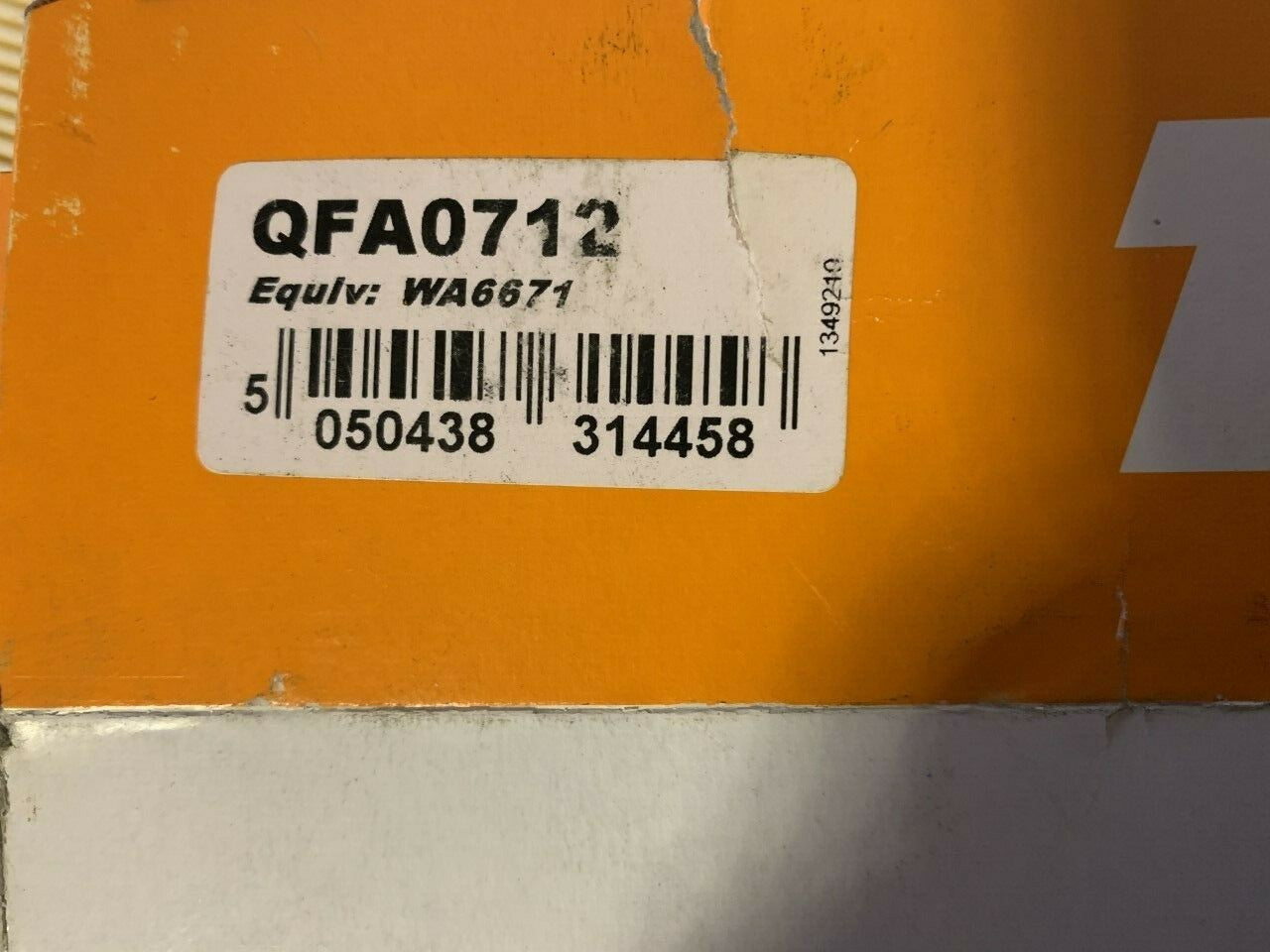 Fiat Punto TJ Filters QFA0712 WA6671 Air Filter