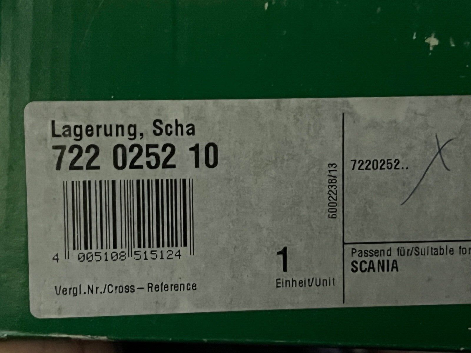 722025210 INA Manual Transmission Bearing fits Renault Volvo Trucks
