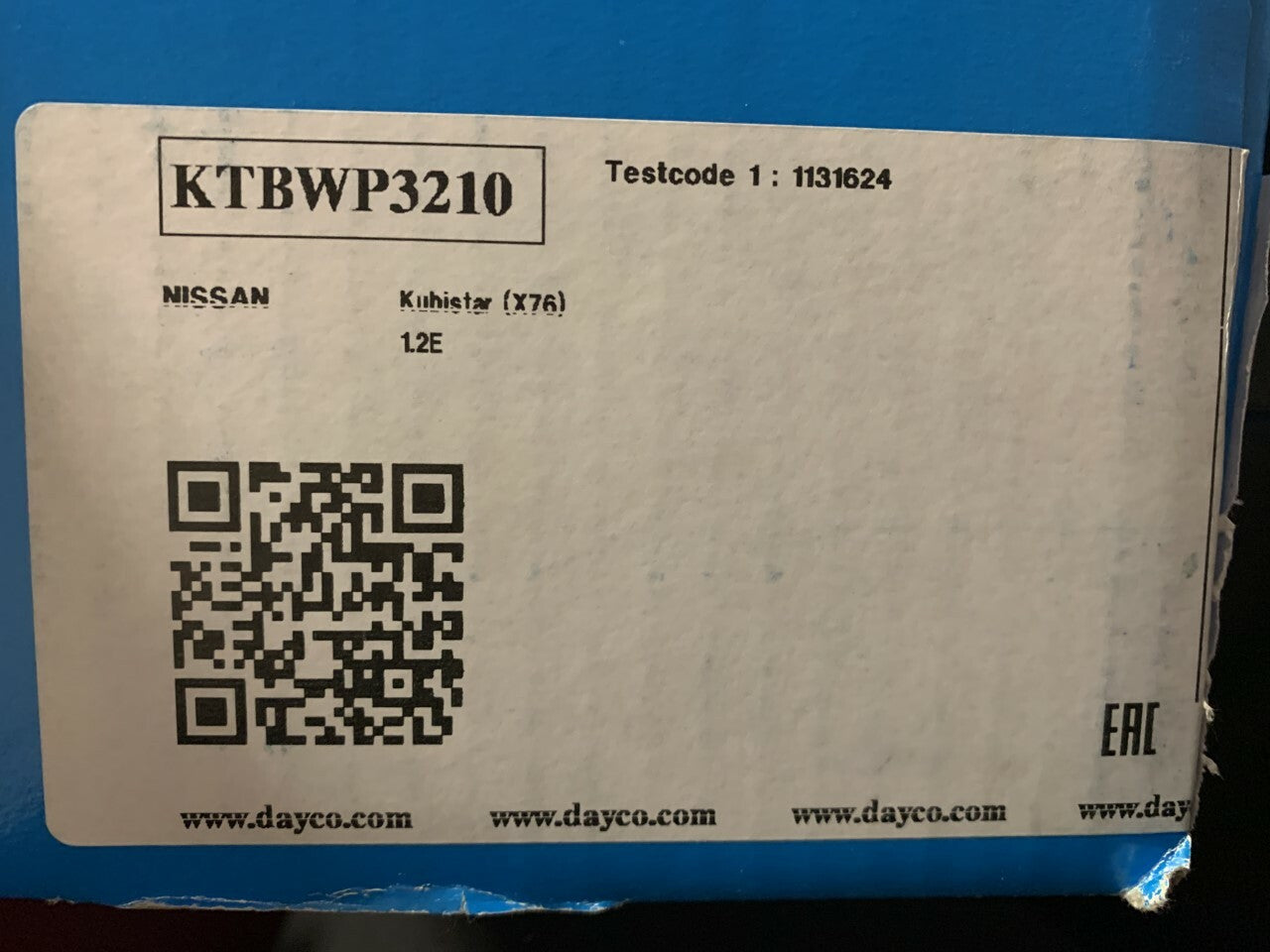 KTBWP3210 Timing Belt & Water Pump Kit fits Nissan Kubistar