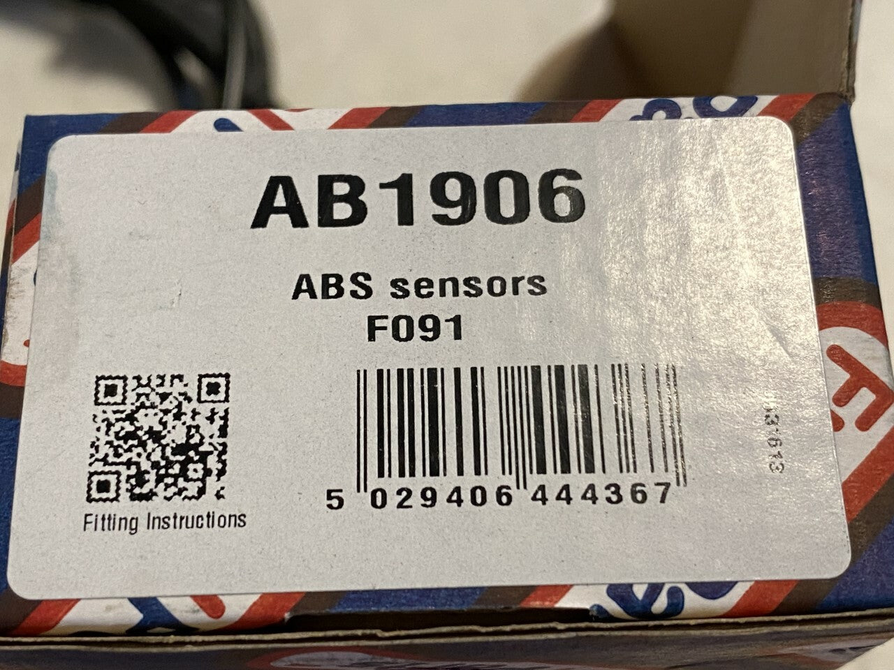 Fuel Parts AB1906 ABS Wheel Speed Sensor fits Nissan