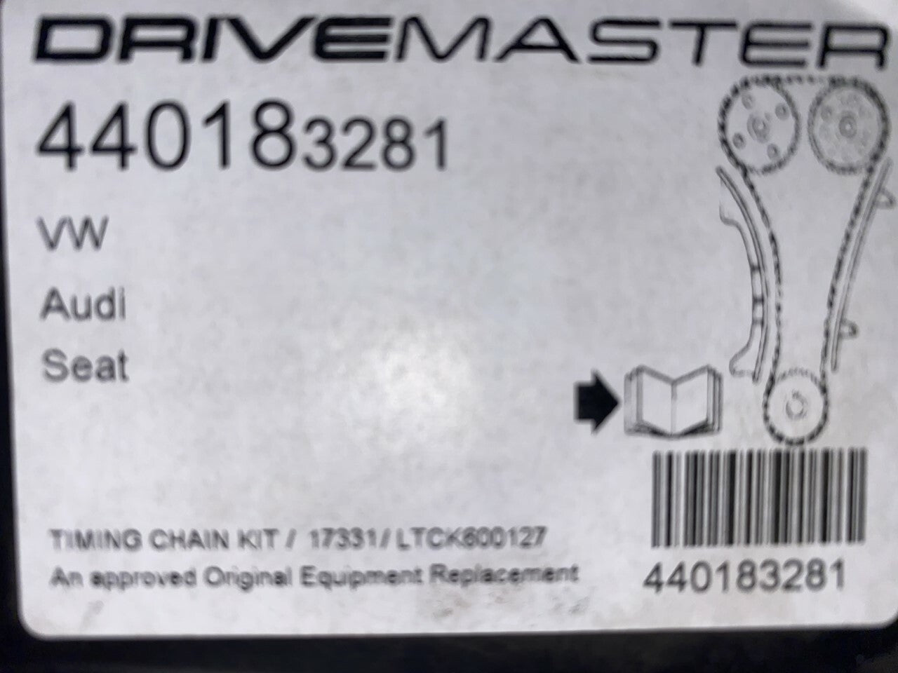 Drivemaster 440183281 TCK127 Timing Chain Kit fits Audi Seat Skoda VW Volkswagon