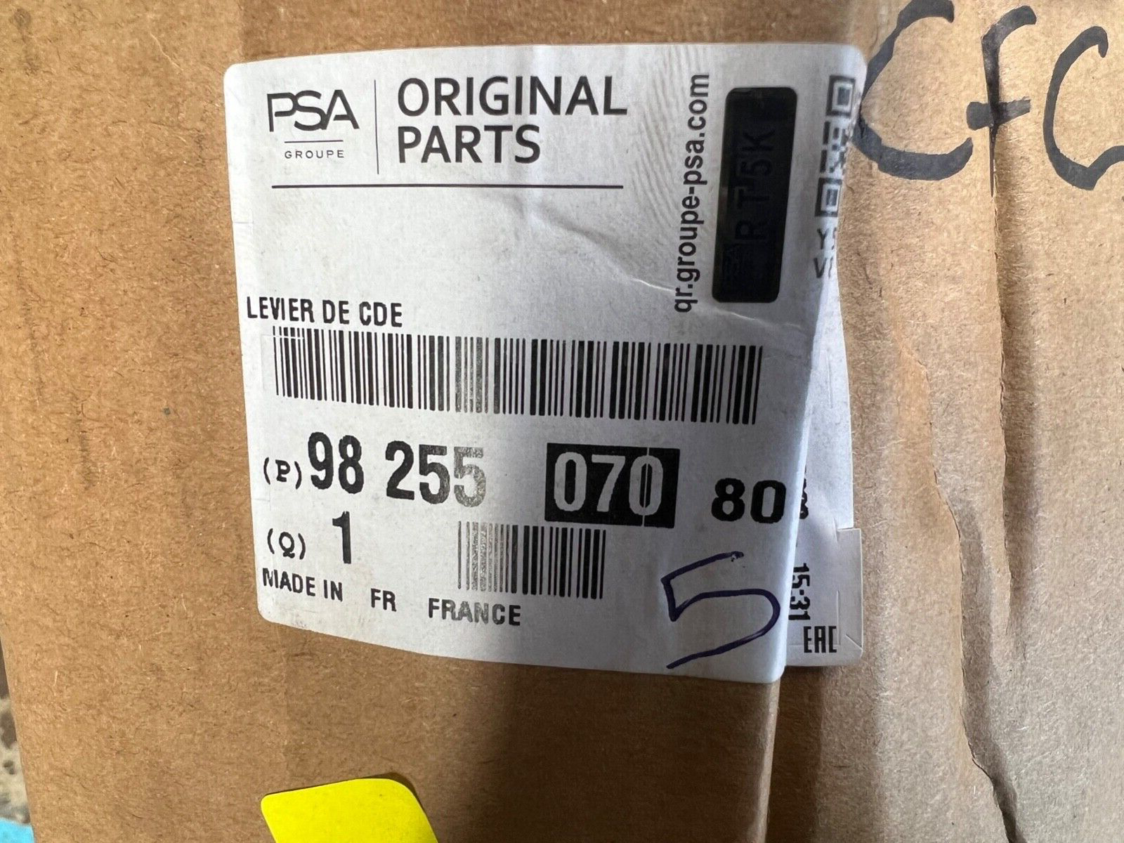 998255 8255070 Genuine Peugeot Citroen Gear Shift Mechanism with Linkeages NEW