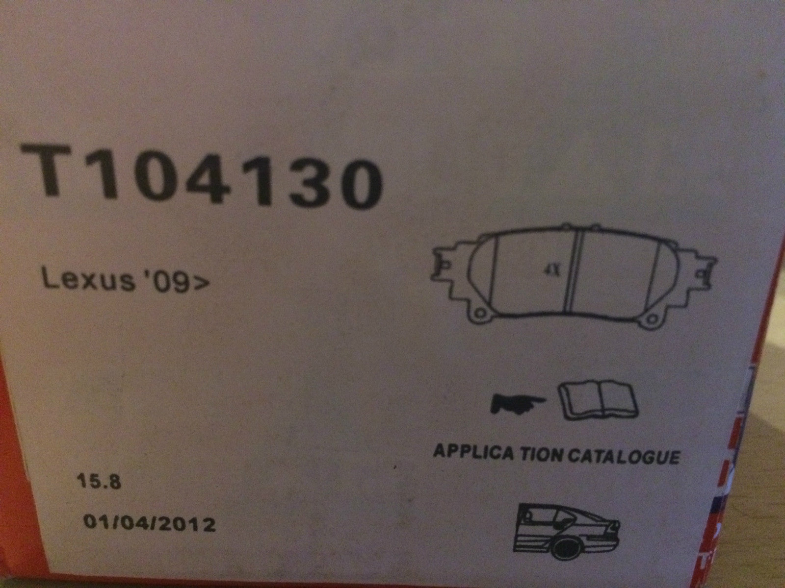 Rear Brake Pads Lexus 05-13 Toyota Prius 12-on T104130 Solid Auto NEW