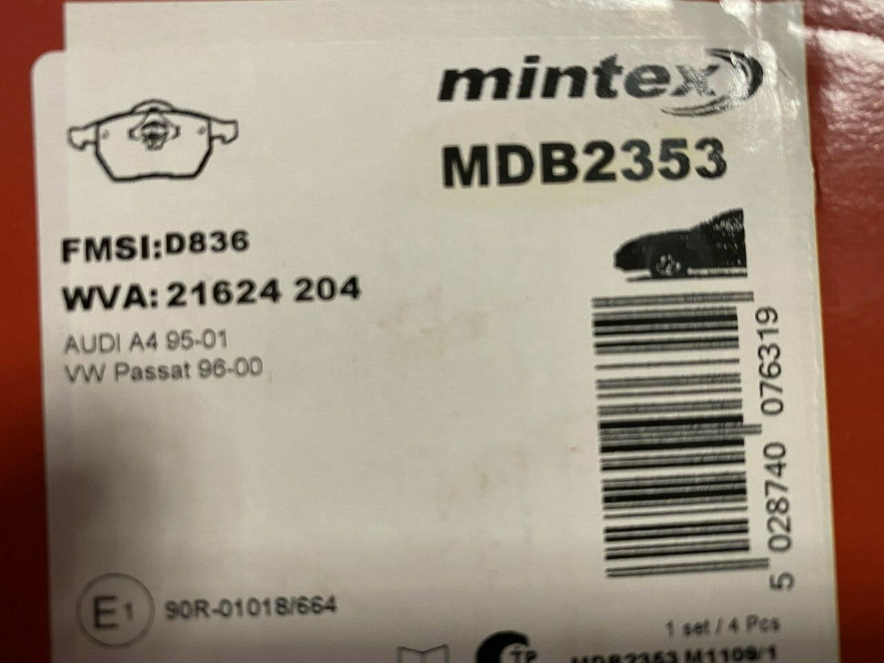 Mintex MDB2353 Front Brake Pad Set