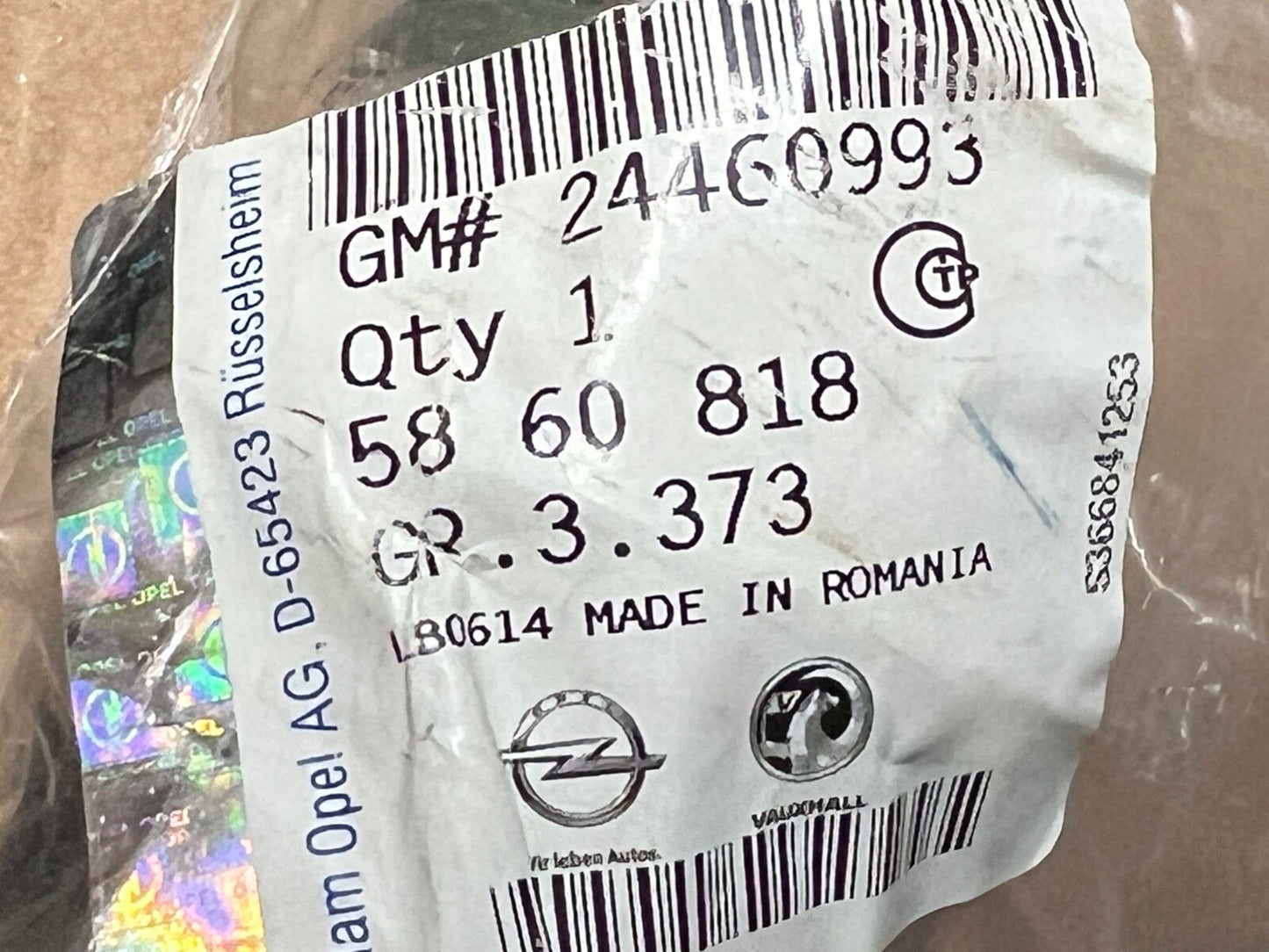 Genuine GM Vauxhall TURBO HOSE -  5860818 09-0154 fits Corsa Combo Meriva