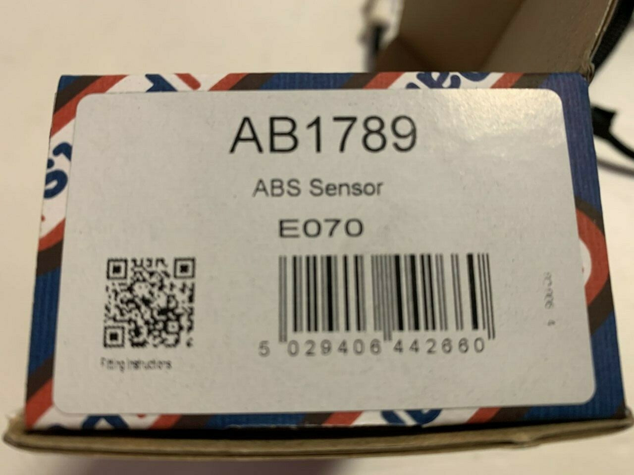 Fuel Parts AB1789 Wheel Speed Sensor ABS Sensor fits Renault Vauxhall Opel