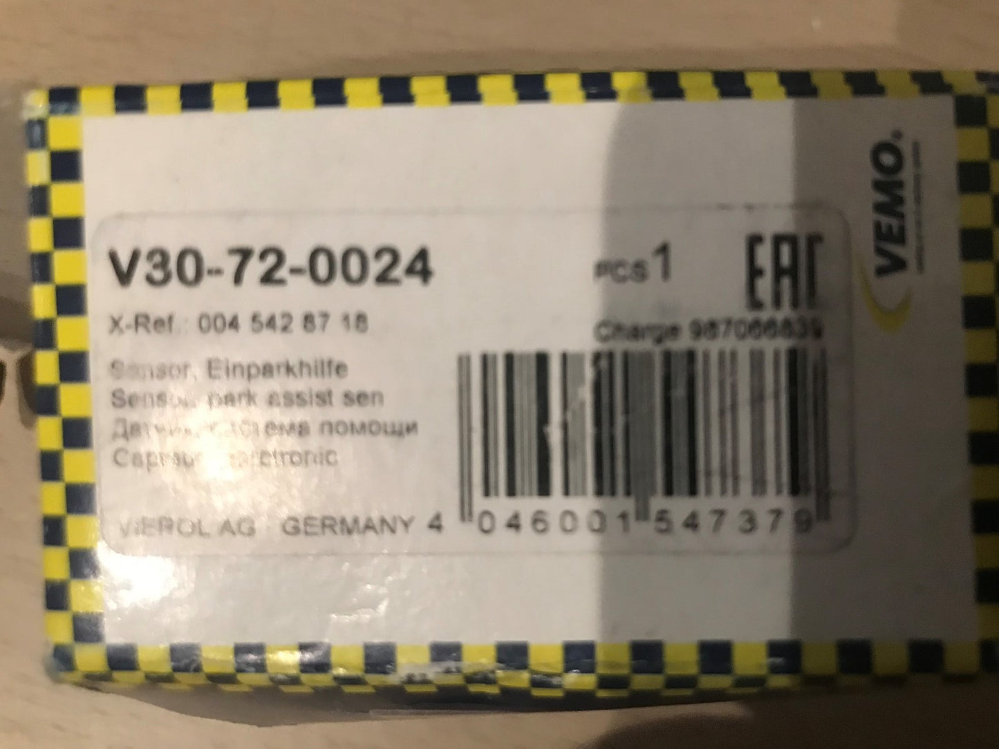 Parking Reversing Sensor Mercedes C M R E Class Maybach Vito SL GL V30-72-0024