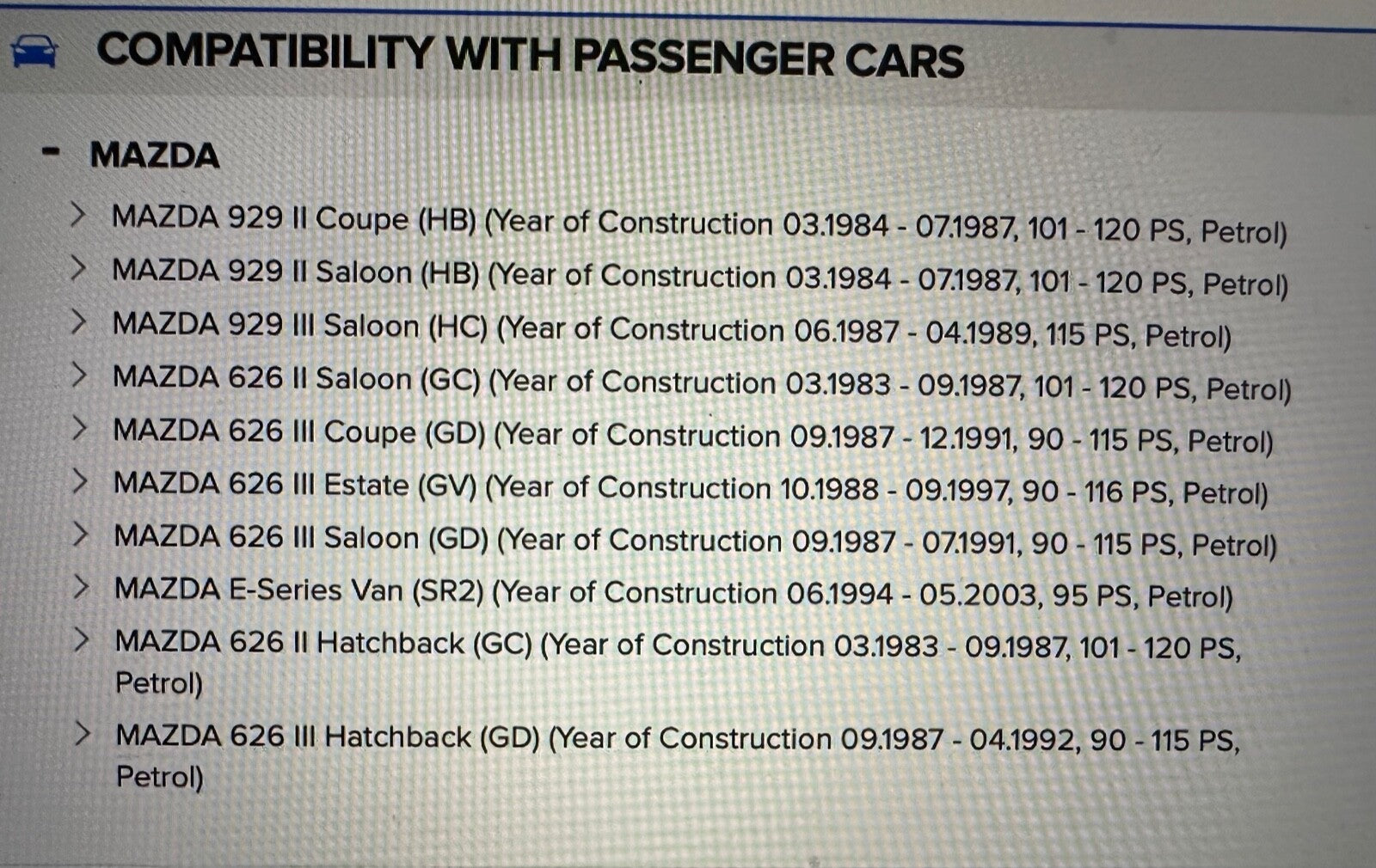 Japko 22009A2 Big End Bearings fits Mazda 626 929 E Series