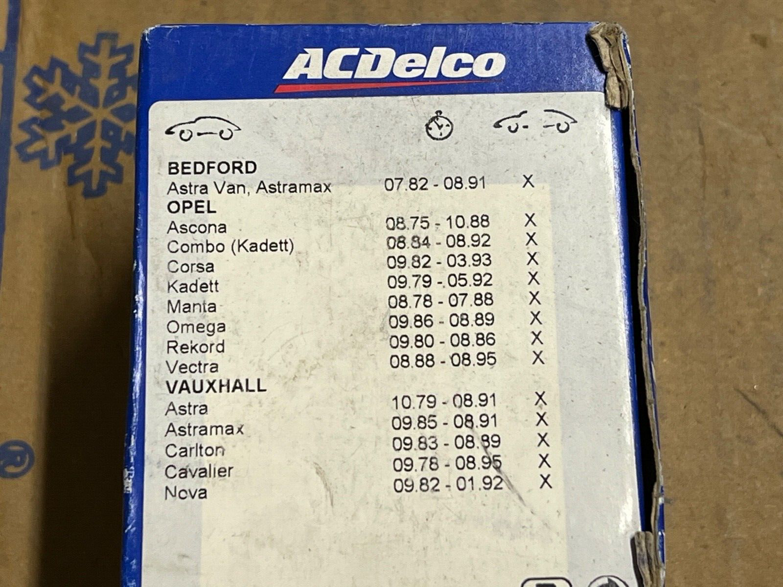 AC Delco AC426981D Front Brake Pads fits Bedford Vauxhall Astra Carlton Nova