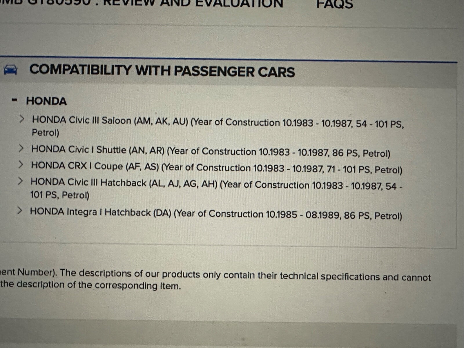 GT80590 Timing Belt Tensioner Fits Honda Civic 1983-19877 CRX Integra