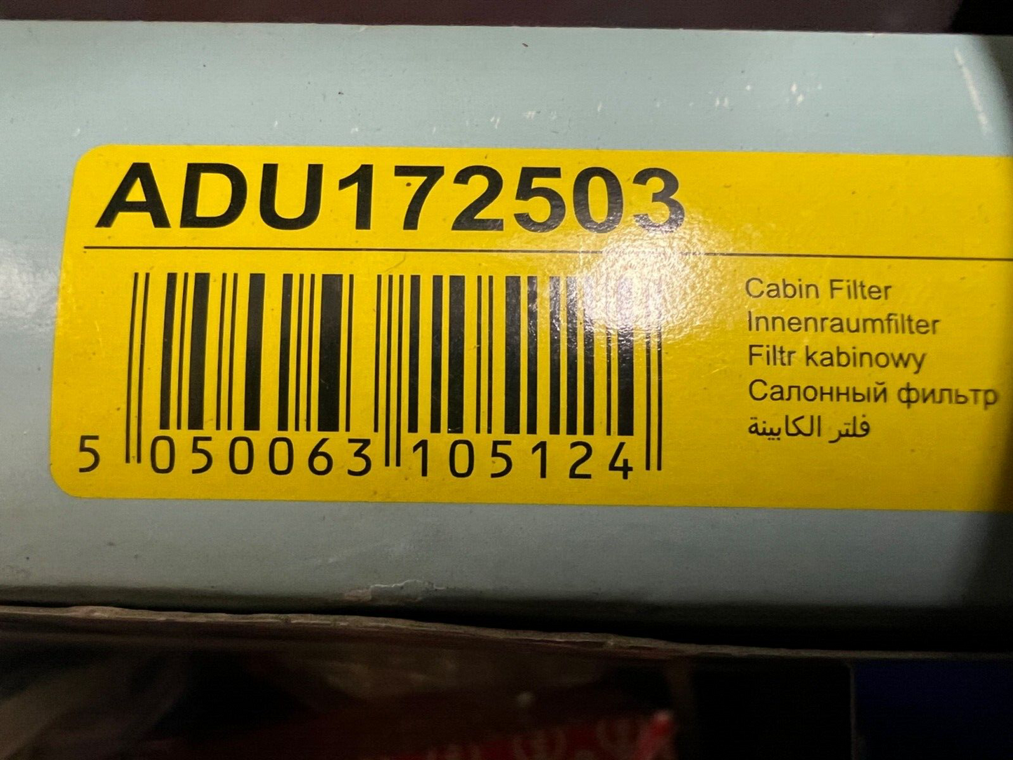 Blue Print ADU172503 Cabin Filter fits Smart Car