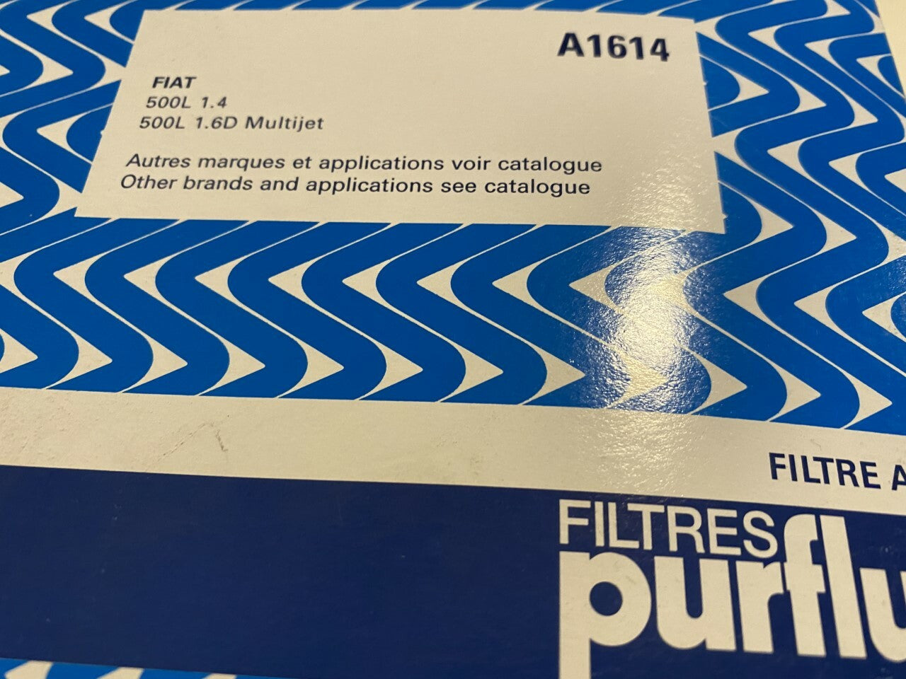 Purflux A1614 Air Filter fits Fiat