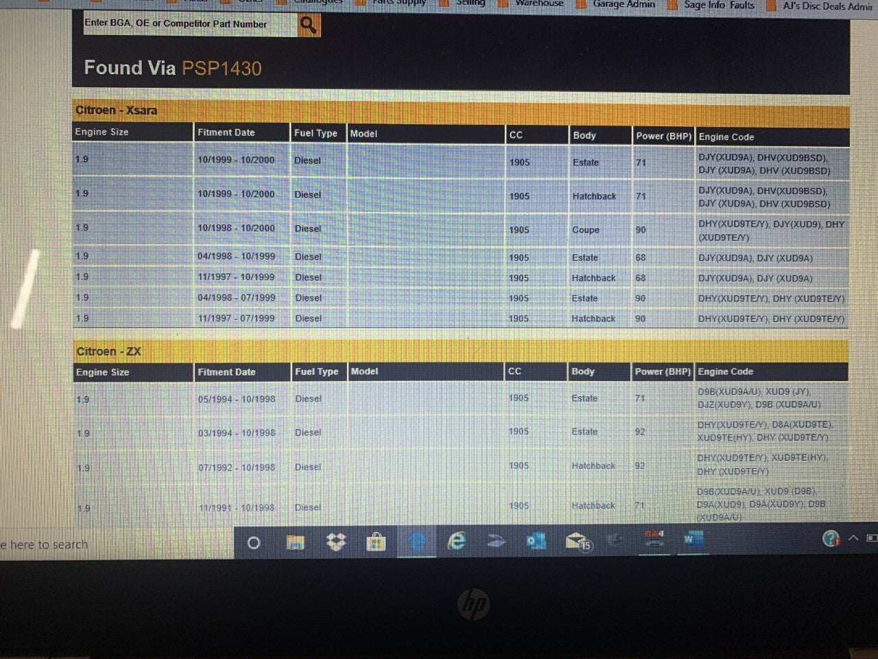 BGA PSP1430 Power Steering Pump fits Citroen Peugeot