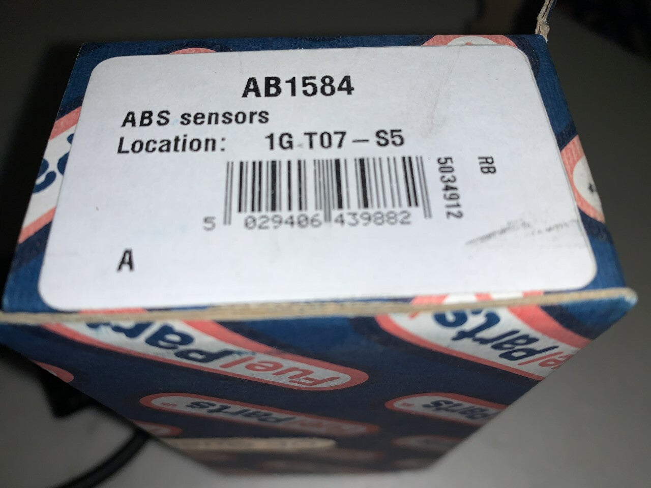 Fuel Parts AB1584 Wheel Speed Sensor ABS Sensor fits Ford Seat VW Volkswagon