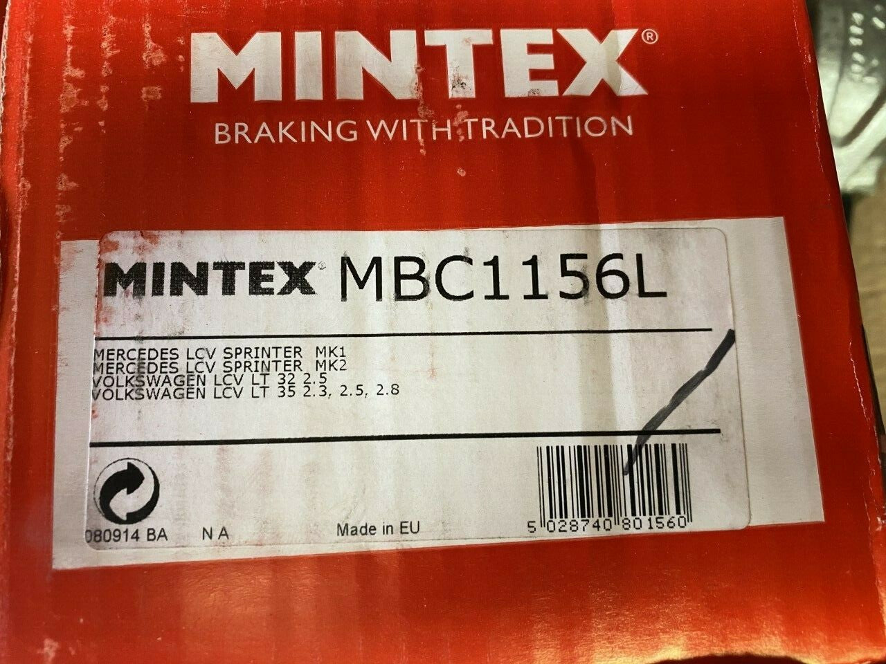 Mintex MBC1156L CA1846 Brake Caliper Left Hand fits Mercedes VW Volkswagon