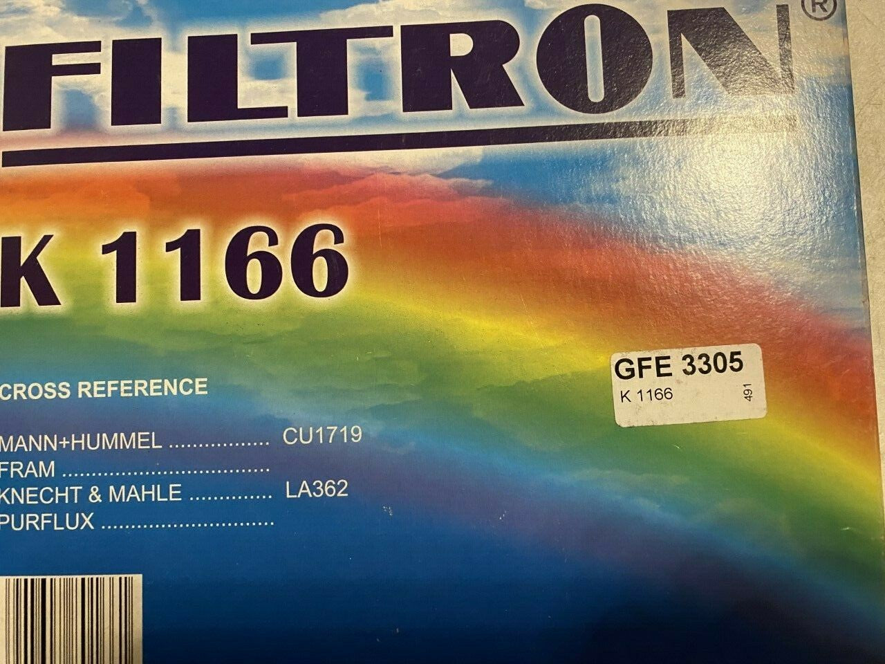 Filtron K1166 Cabin Pollen Filter fits Chevrolet Daewoo