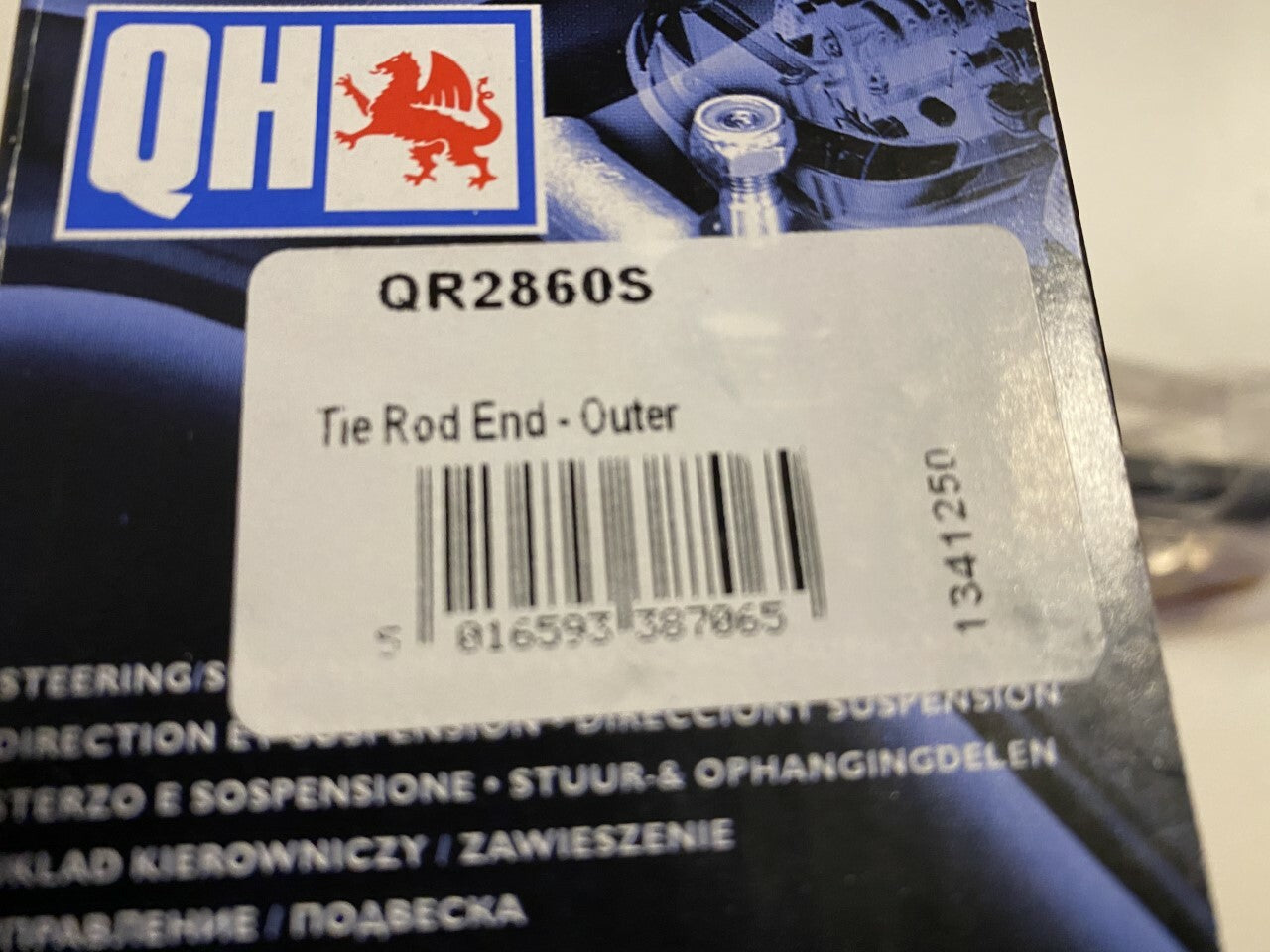 QH QR2860S Tie Rod End fits Fiat