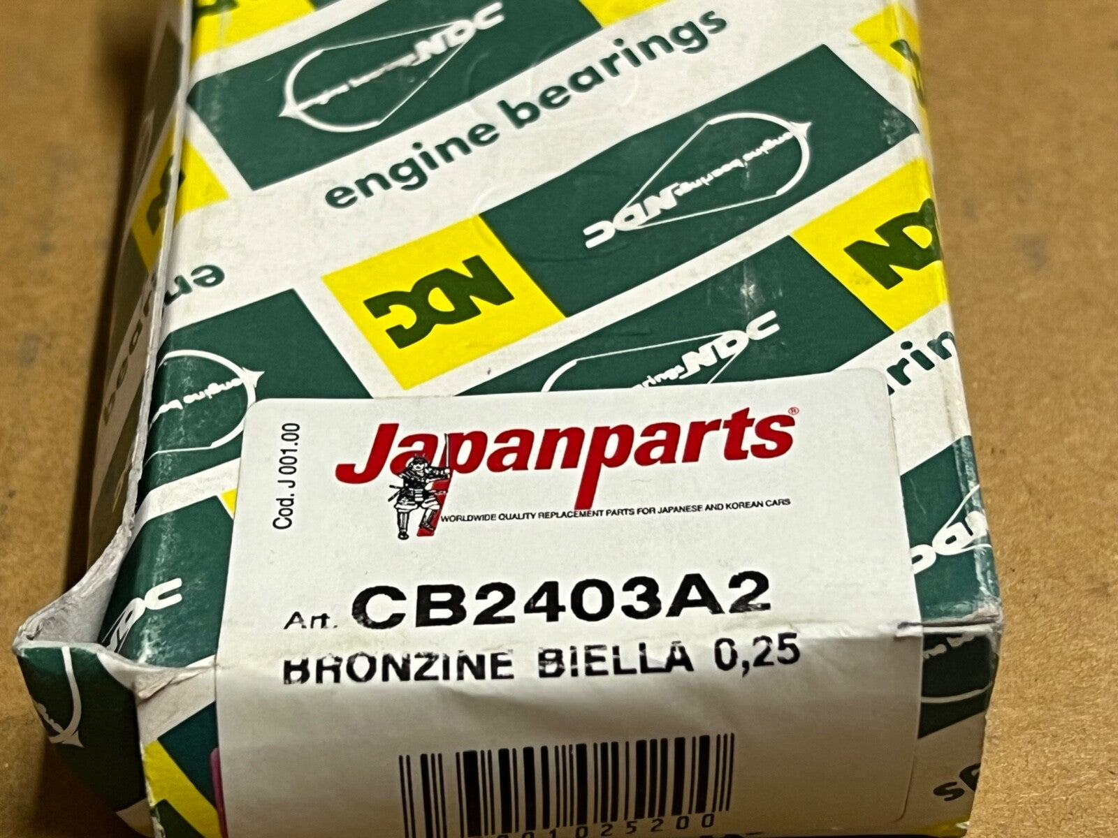 Japanparts CB2403A2 Crankshaft Main Bearings Con Rod Big End Shells Bearings