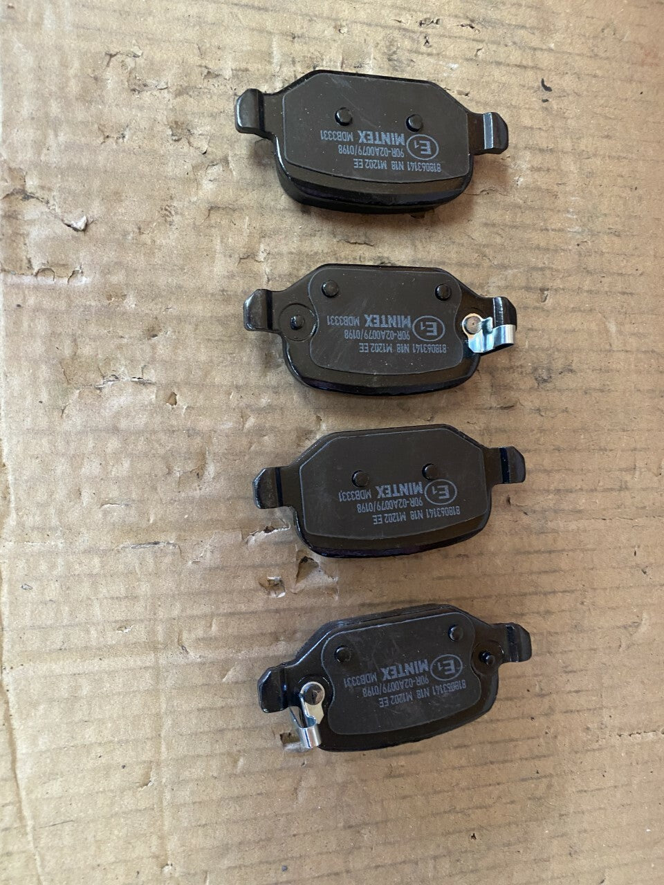 Mintex MDB3331 Rear Brake Pad Set fits Fiat