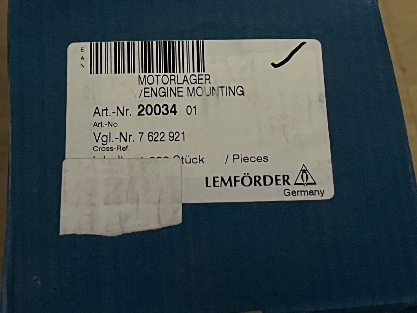 Lemforder 2003401 Left Engine Mount fits Fiat Uno Hatchback 146 1983-1995