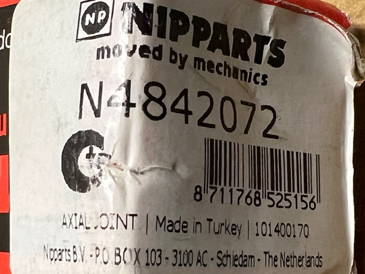 Nipparts N4842072 Inner Rack End Tie Rod fits Toyota RAV4