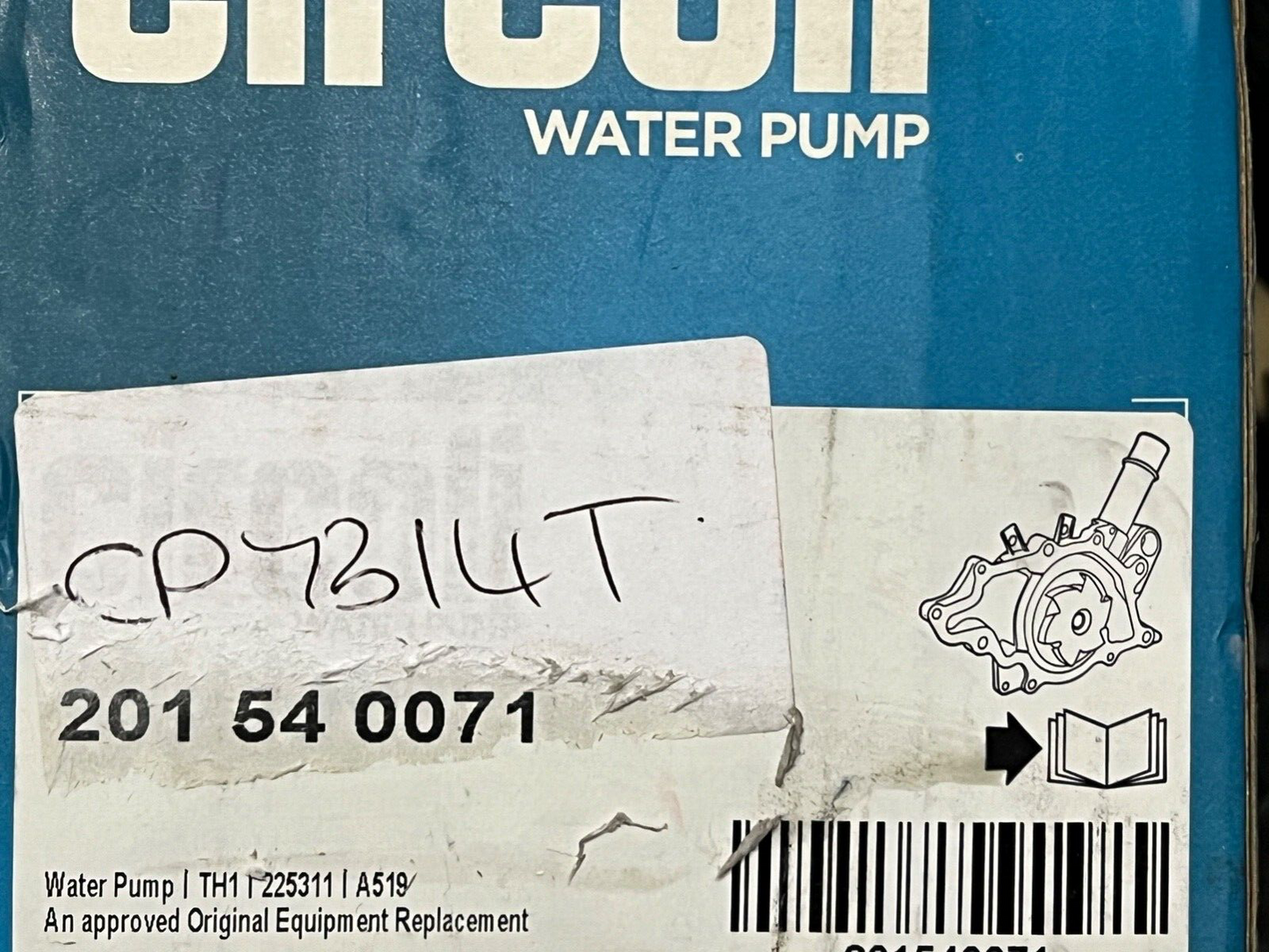 Circoli 201540071 Water Pump fits Citroen Mini Peugeot BMW