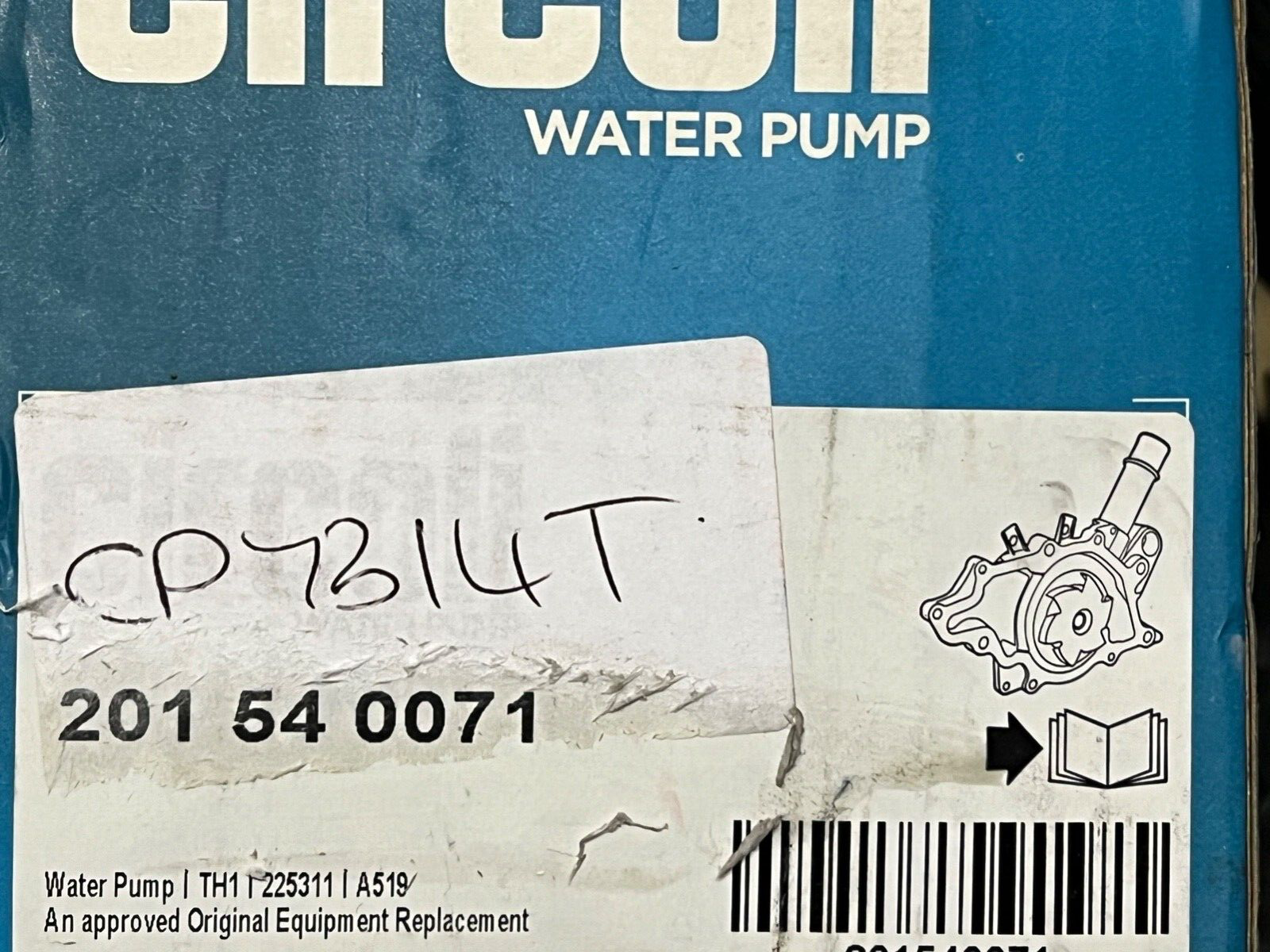 Circoli 201540071 Water Pump fits Citroen Mini Peugeot BMW