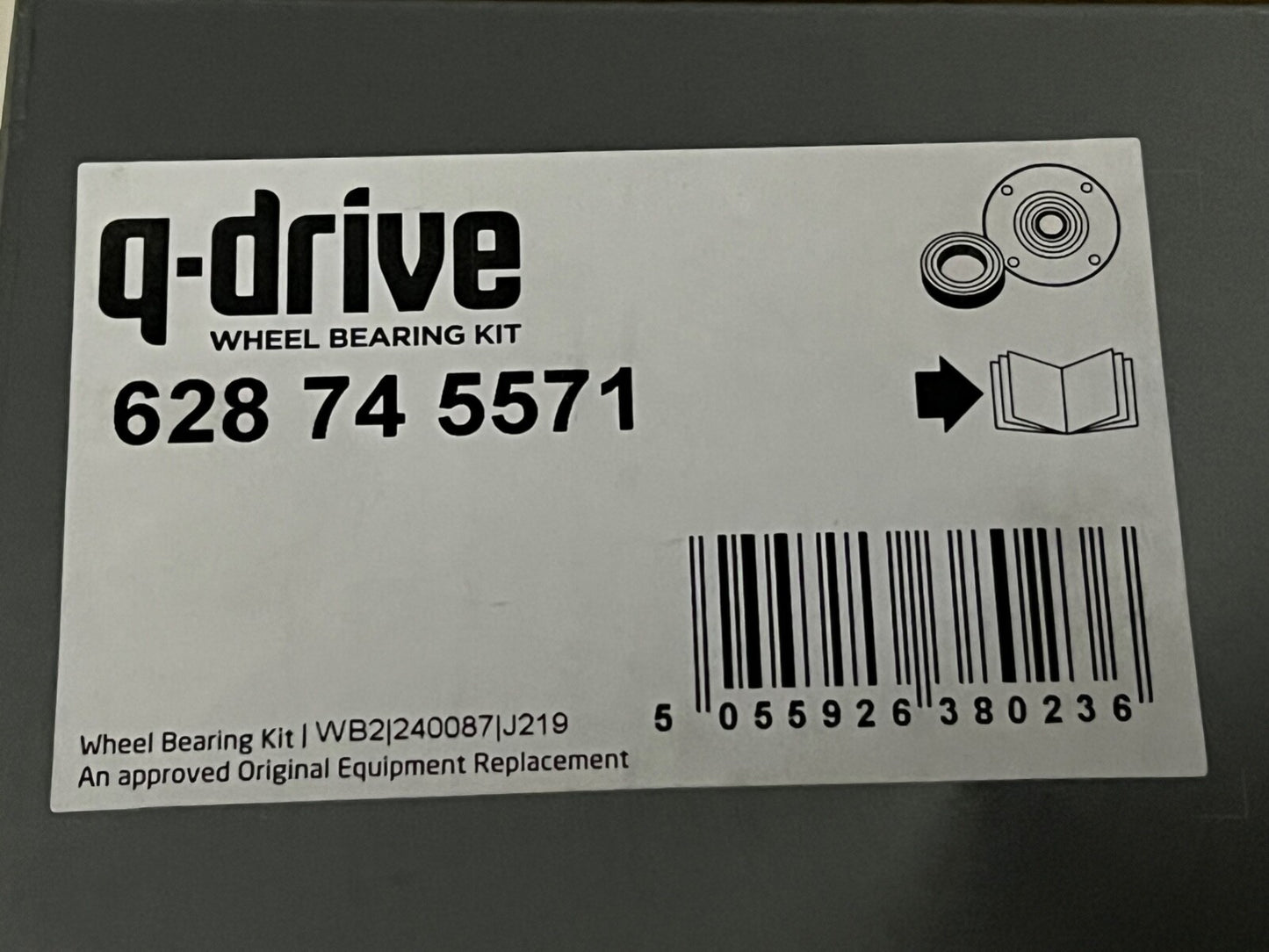 Q Drive 628745571 Wheel Bearing fits Vauxhall Renault Nissan