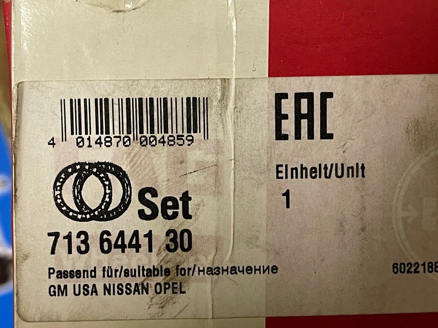 FAG 713644130 Wheel Bearing Kit fits Vauxhall Nissan Opel Renault