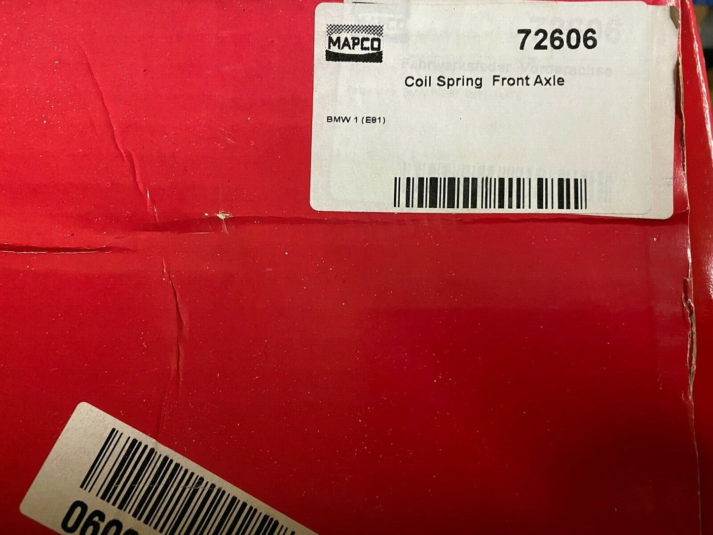 Mapco 72606 Front Coil Spring fits BMW 1 Series 