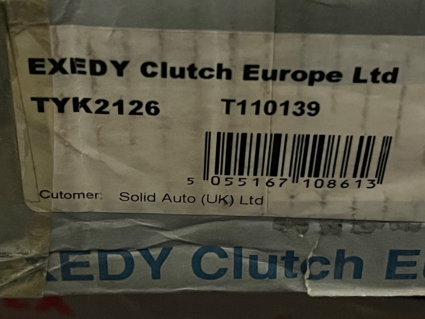 Exedy TYK2126 Clutch Kit fits Toyota HiLux VI Pickup 88PS Diesele 11/1997-2005