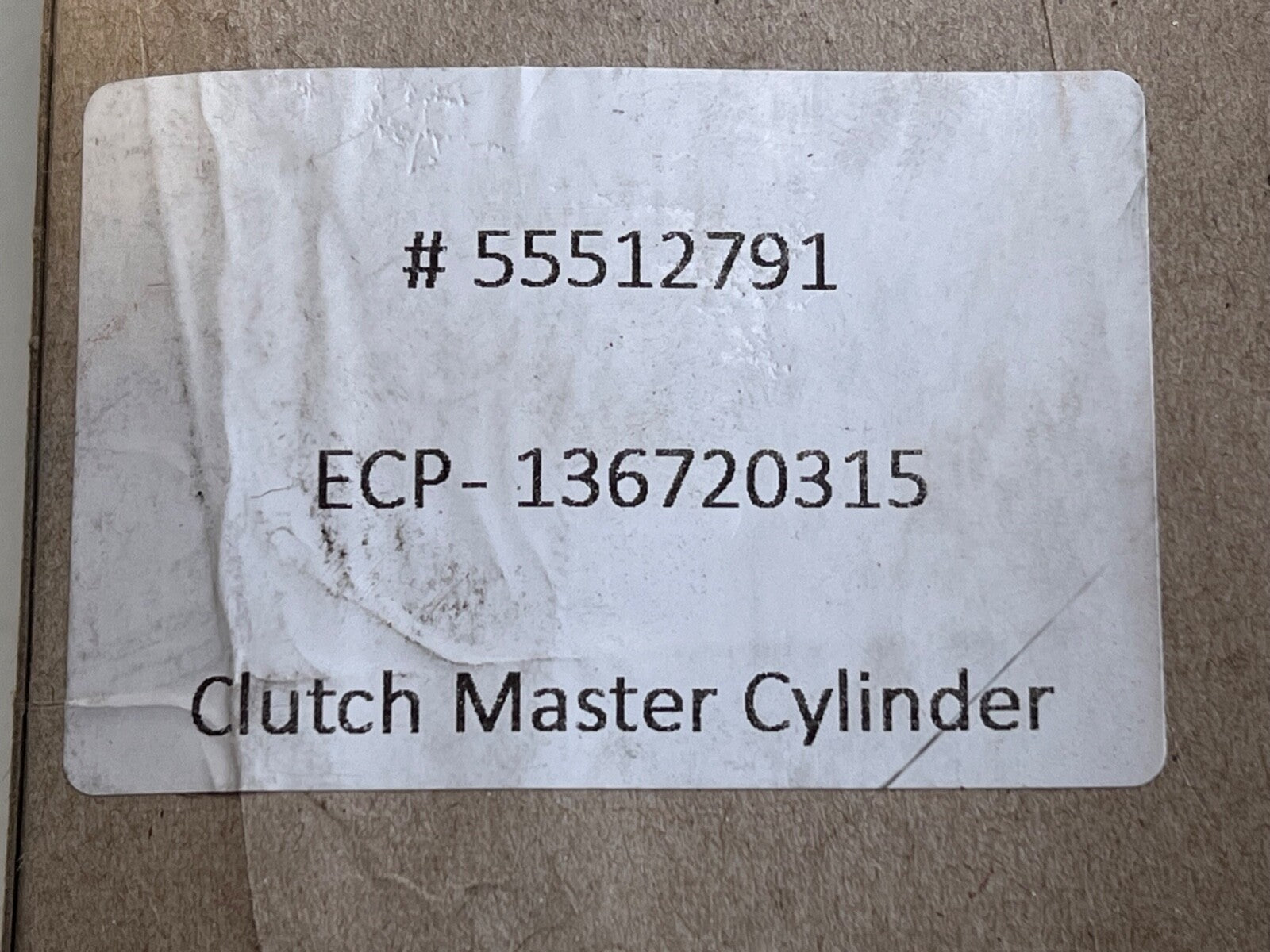 55508640 Clutch Master Cylinder fits Vauxhall Astra MK7 2015-onwards