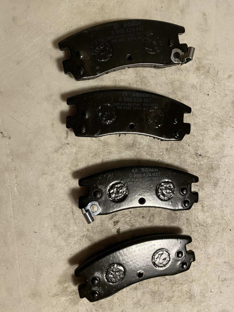 Bosch 0986424467 Rear Brake Pad Set fits Vauxhall Opel