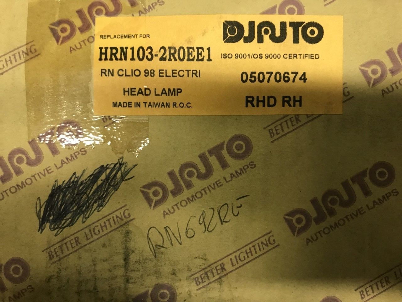 Headlight Lamp Off Side Right Hand Renault Clio 2 1998-2001 HRN103-2R0EE1