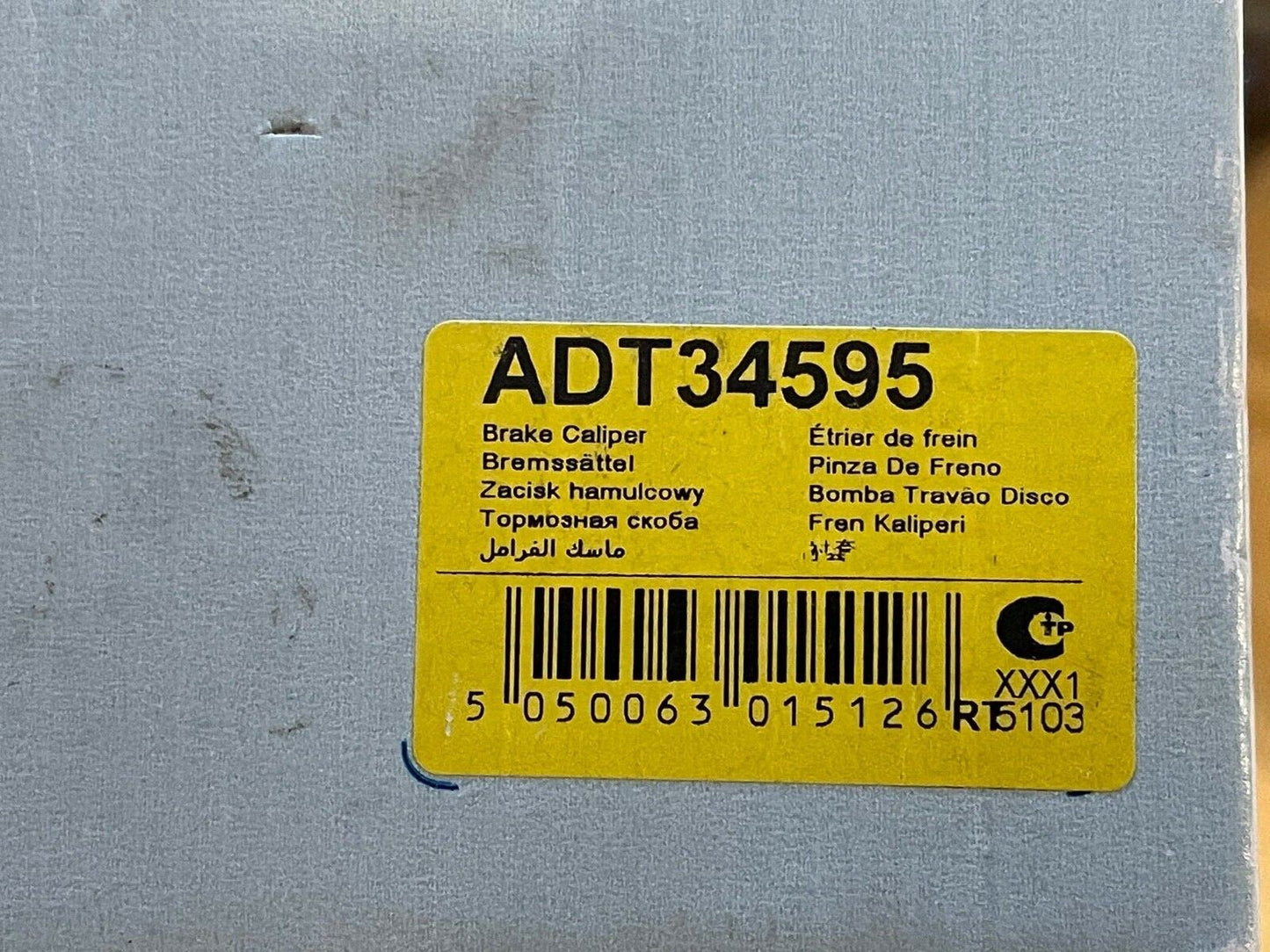 Blue Print ADT34595 Rear Right Off Side Brake Caliper fits Toyota
