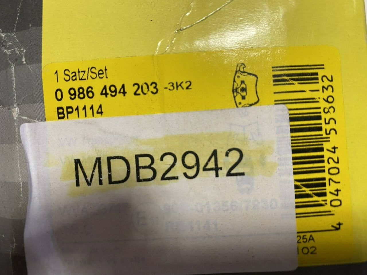 Bosch 0986494203 Front Brake Pad Set