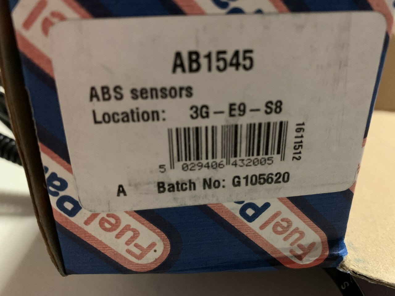 Fuel Parts AB1545 Wheel Speed Sensor ABS Sensor fits Ford